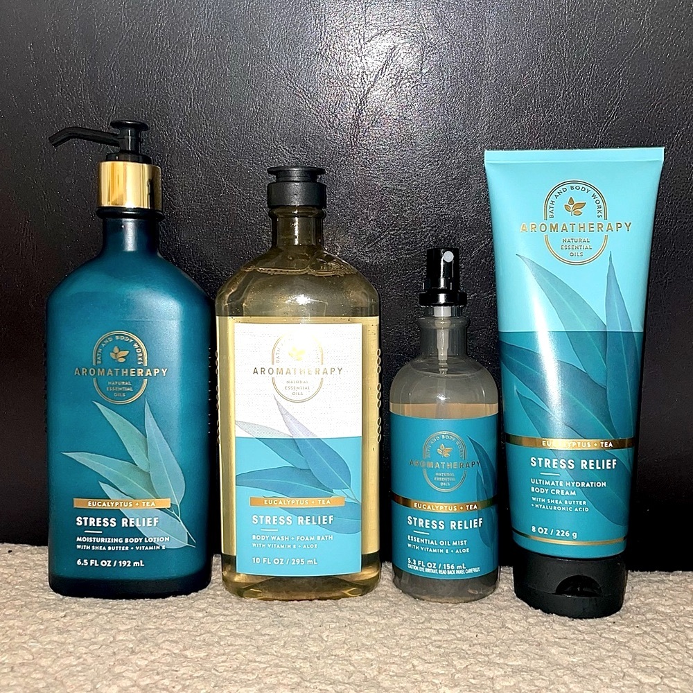 ‼️SOLD‼️ NWT Eucalyptus + Tea Aromatherapy Stress Relief Bundle from Bath & Body - Picture 2 of 13